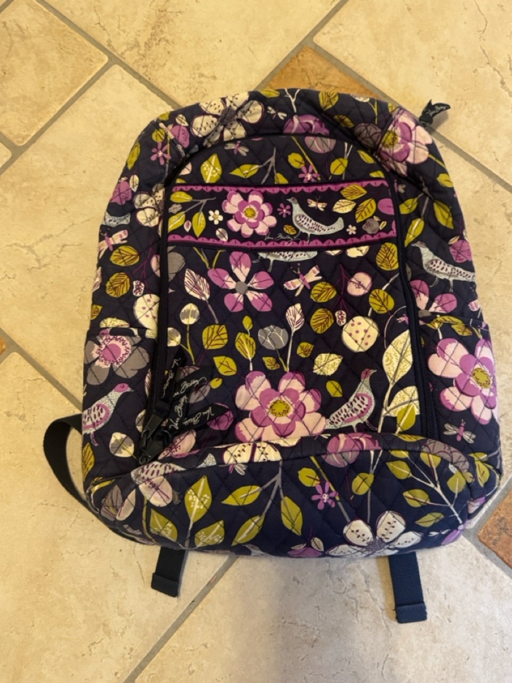 Bradley Campus Backpack in Nightingale floral print RETIRED PATTERN